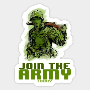 Join the Army 8bit PixelArt Sticker